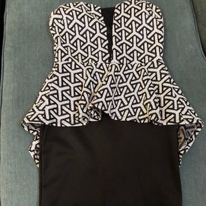 Black and white dress